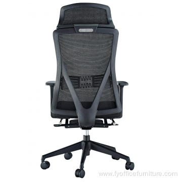 EX-factory price Ergonomic office mesh chair staff chair with footrest